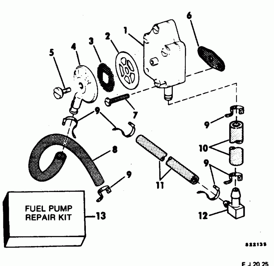    EVINRUDE E25ELCNE 1982  - el Pump - el 