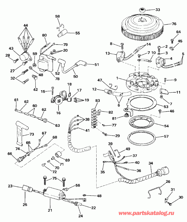   EVINRUDE E40RLCRM 1984  - nition System