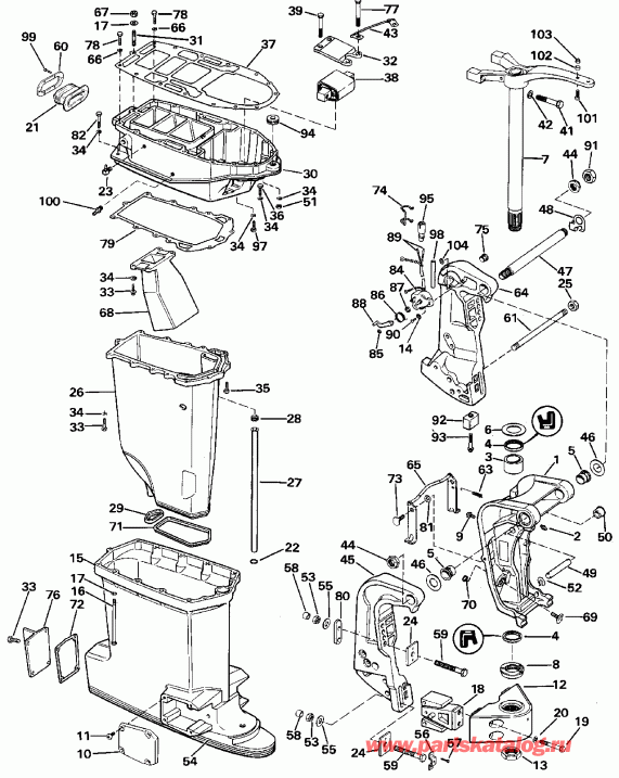   EVINRUDE E275PXCCA 1988  - dsection / dsection