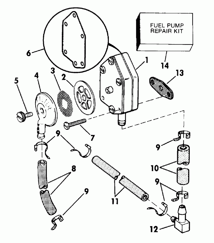   Evinrude E35RCED 1989  - el Pump