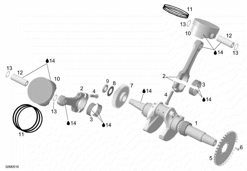   Expedition V-1000, 2005 - Crankshaft And Pistons