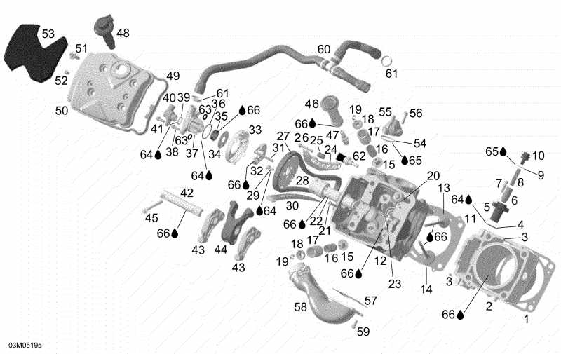   Expedition V-1000, 2005  - Cylinder And Cylinder Head, Front Side