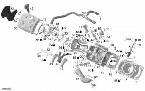 01-     , Front Side (01- Cylinder And Cylinder Head, Front Side)