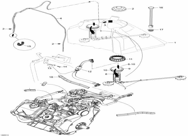 SkiDoo Expedition V-1000, 2005 - Fuel System