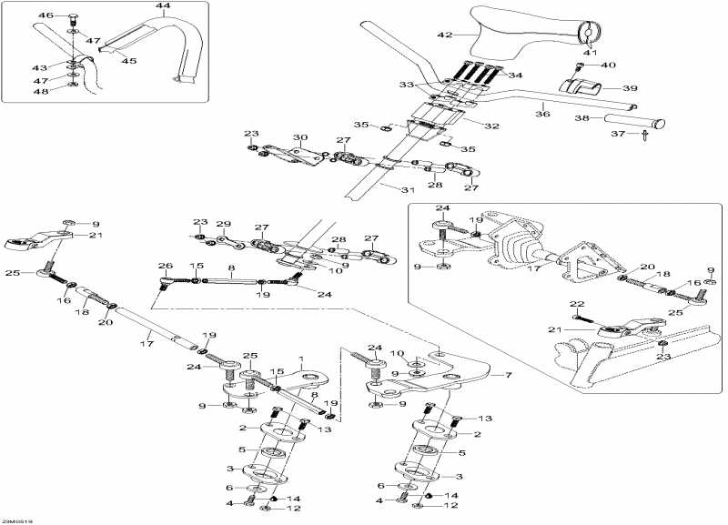 Skidoo Expedition V-1000, 2005 - Steering System