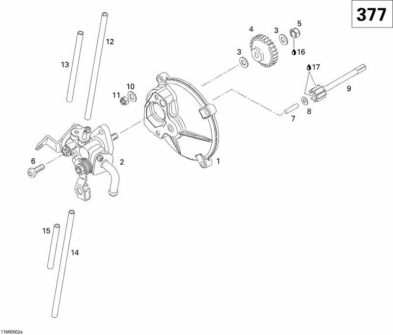 GSX 380F, 2005  - Oil Pump 377