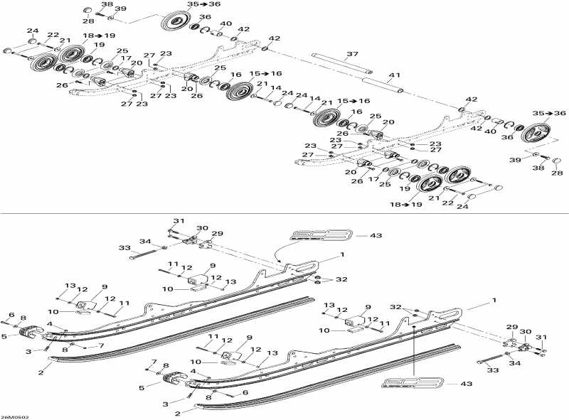  BRP SkiDoo  GSX 380F, 2005 - Rear Suspension Gsx