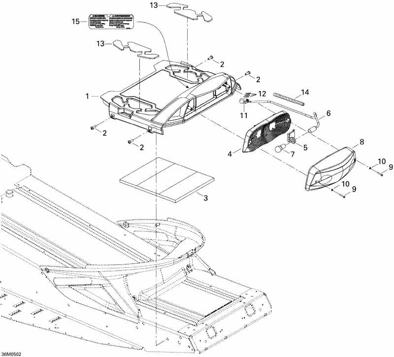  BRP SkiDoo GSX 380F, 2005 - Luggage Rack