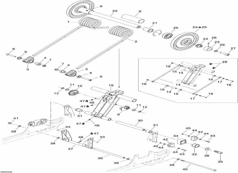 snowmobile  GSX 800 HO, 2005  - Rear Arm 800ho