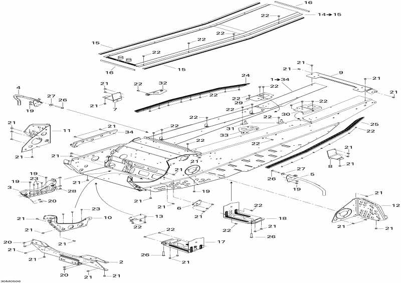  ski-doo GSX 800 HO, 2005  - Frame