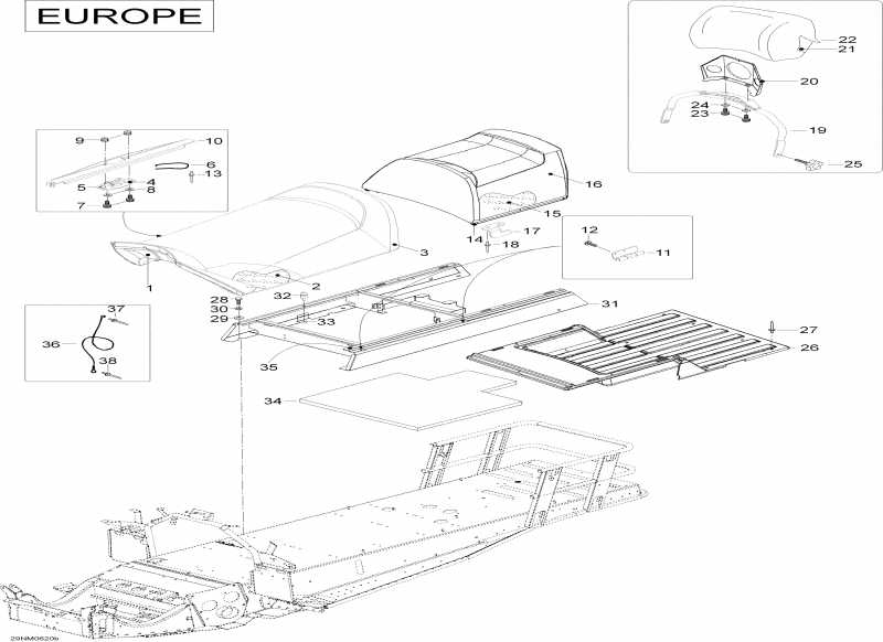 snowmobile Skidoo Expedition 600 H.O. SDI, 2006 - Seat 2