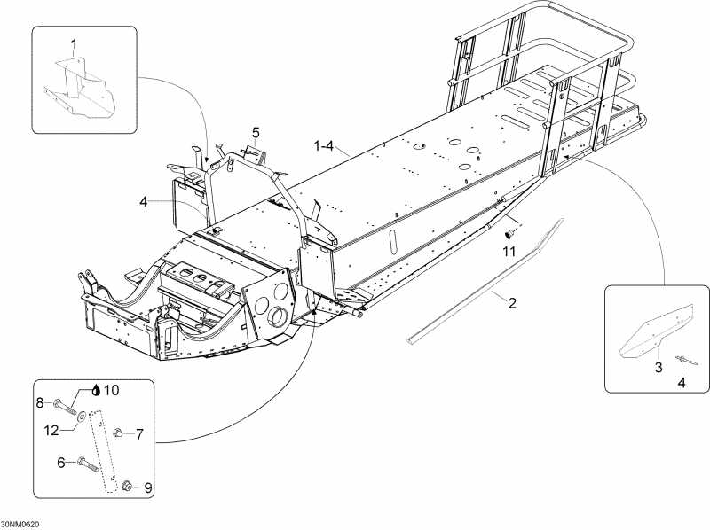  Ski-doo Expedition 600 H.O. SDI, 2006  - Frame