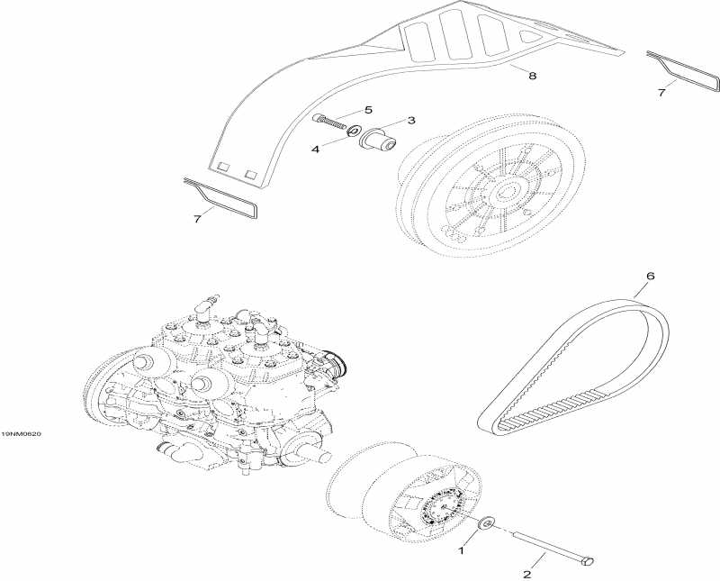  Ski-doo Expedition 600 H.O. SDI, 2006 - Pulley System