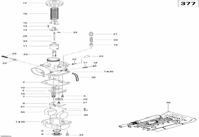 �������� BRP SkiDoo ����������� GSX 380F, 2006 - Carburetor Gsx 380f