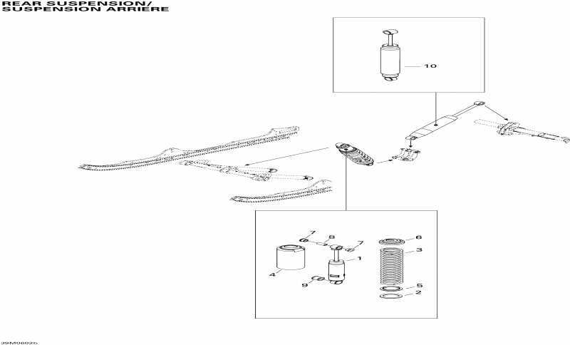  Ski-doo GSX 380F, 2006 - Rear Suspension Shocks