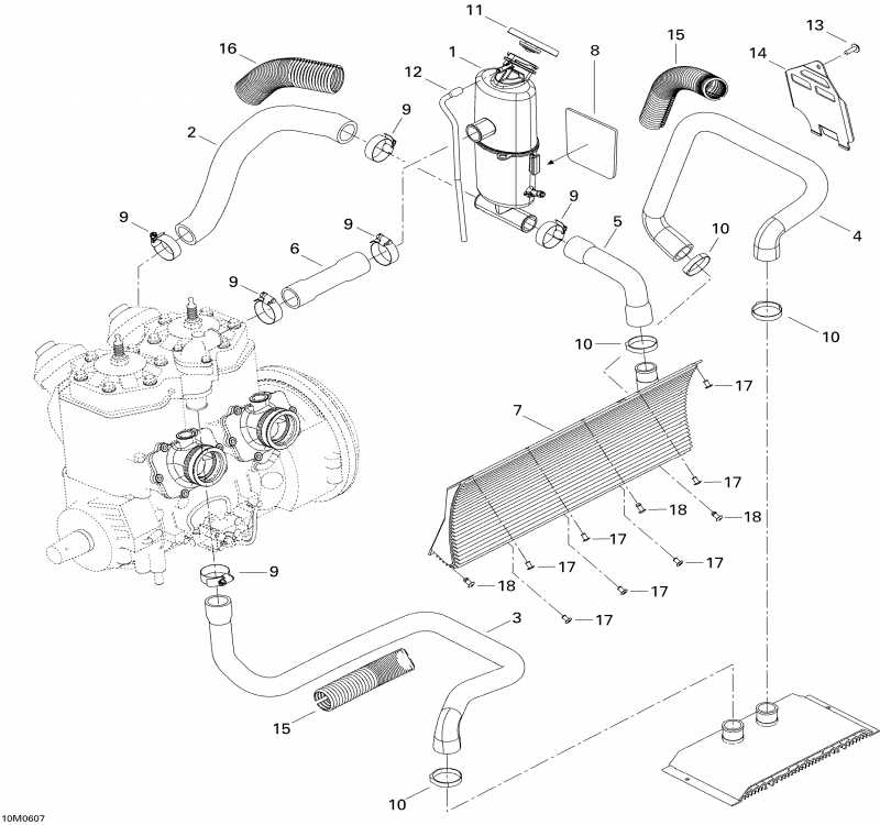 Ski-doo GSX 600 HO SDI, 2006 - Cooling System