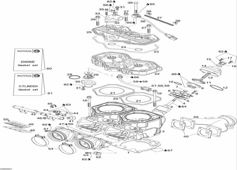    GSX 600 HO SDI, 2006 - Cylinder And Cylinder Head