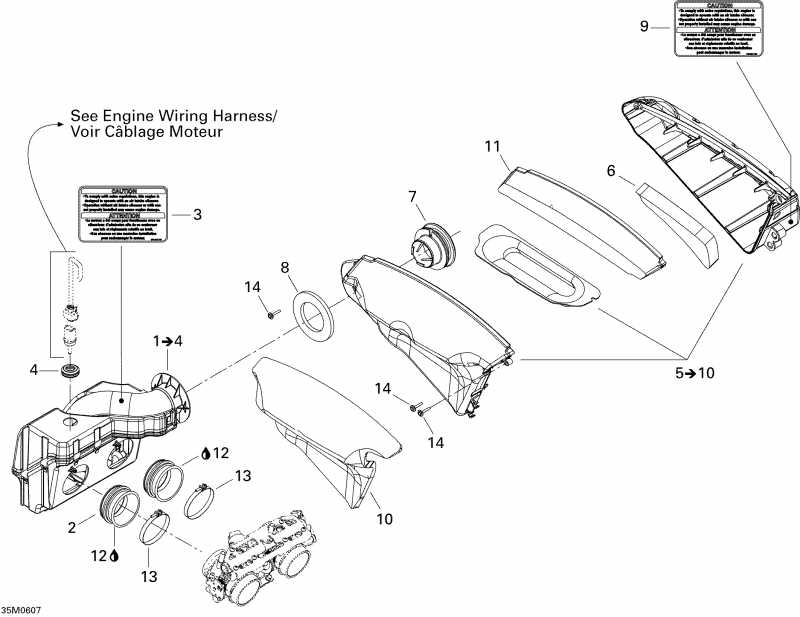 snowmobile Ski Doo GSX 600 HO SDI, 2006  - Air Silencer