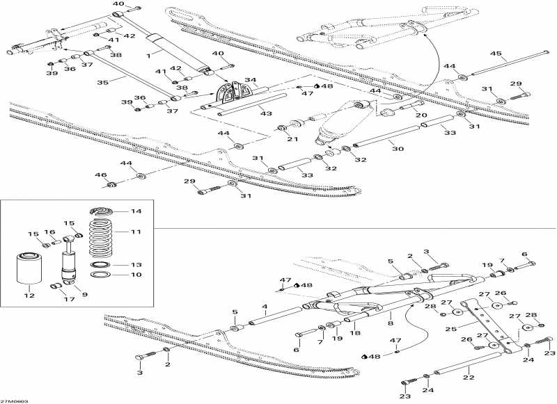 snowmobile   GTX 380F, 2006 - Front Arm