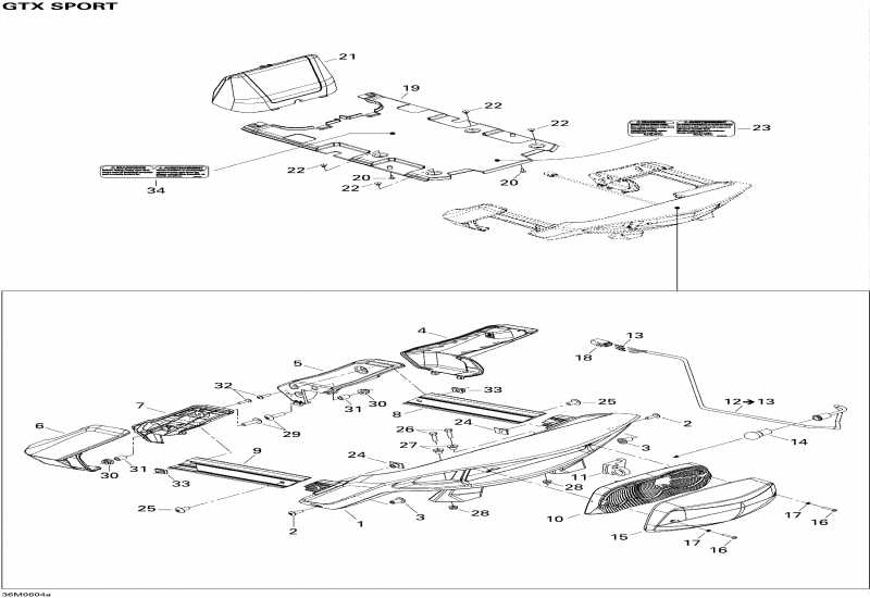 snowmobile Ski-doo GTX 500SS, 2006  - Luggage Rack Sport