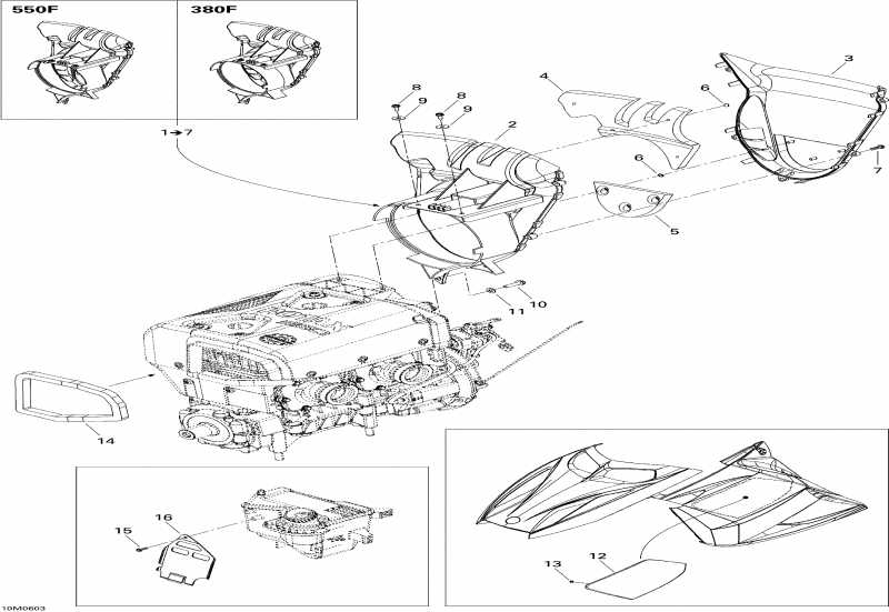 snowmobile BRP GTX 550F, 2006 -  System (550f)