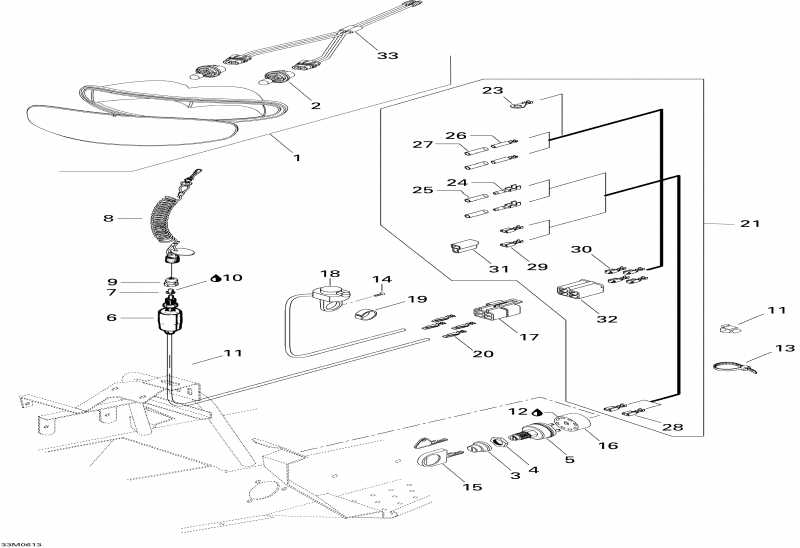 snowmobile Skidoo Mini Z, 2006  - Electrical System