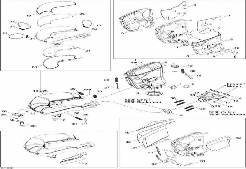  SkiDoo MX Z 380F, 2006 - Exhaust System Mx Z 380f