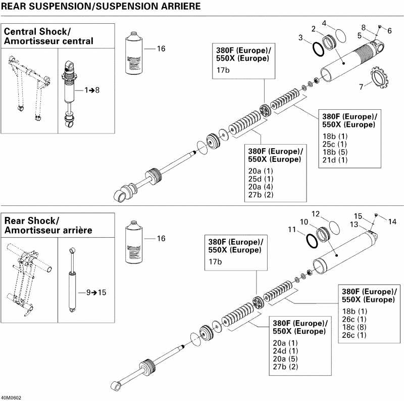  SkiDoo - Take Apart Shock, Rear