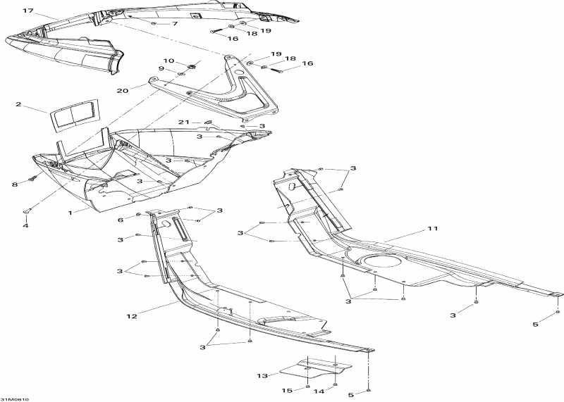 Ski-doo  MX Z 440 Racing, 2006 - Bottom Pan