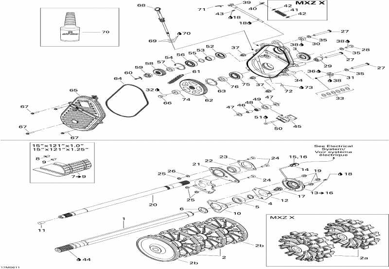 �������� SkiDoo ����������� MX Z 600 HO SDI Adrenaline & X, 2006 - Drive System