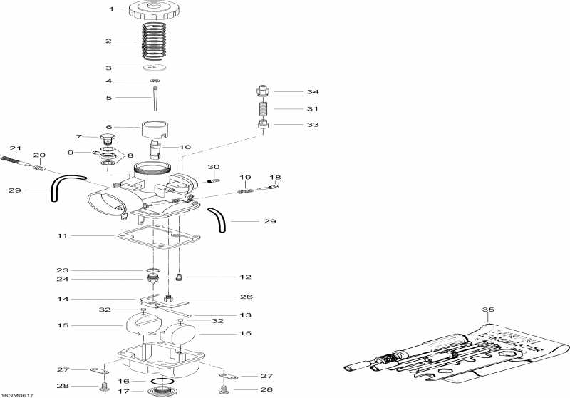 BRP SkiDoo Skandic LT 440F, 2006 - Carburetor