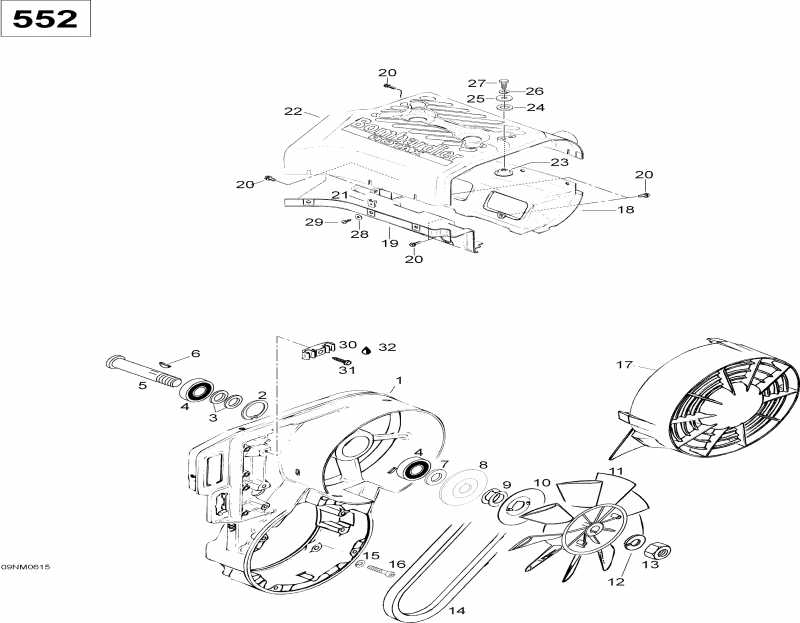 snowmobile ski-doo  Skandic SUV 550F, 2006 - Fan