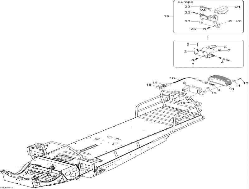 BRP SkiDoo  Skandic SUV 550F, 2006 - Luggage Rack