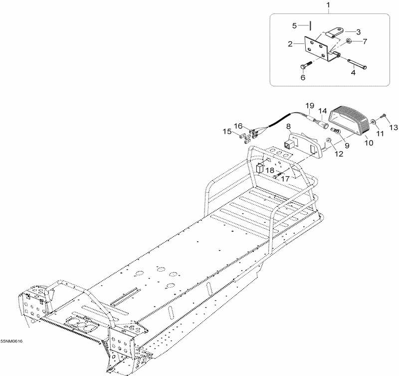 Ski Doo Skandic SWT 550F, 2006  - Frame And Components