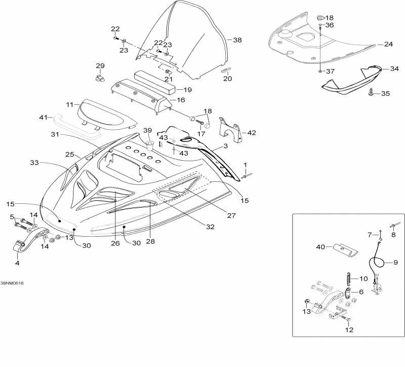 Skidoo  Skandic WT 550F, 2006 - Hood 550 Wt