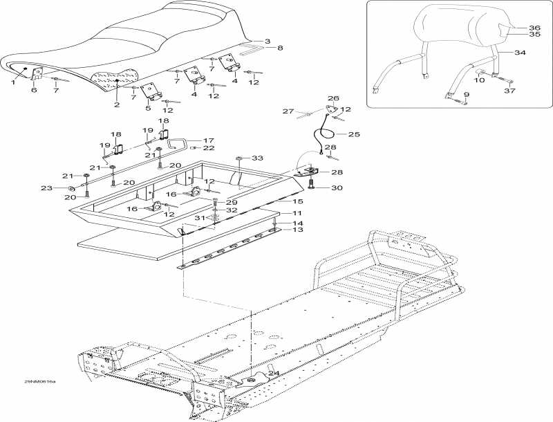 Ski-doo Skandic WT 550F, 2006 - Seat Wt
