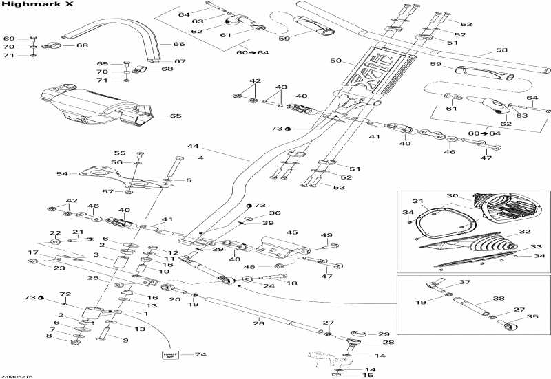  BRP Summit 1000 SDI, Highmark & Highmark X, 2006 - Steering System Hmx