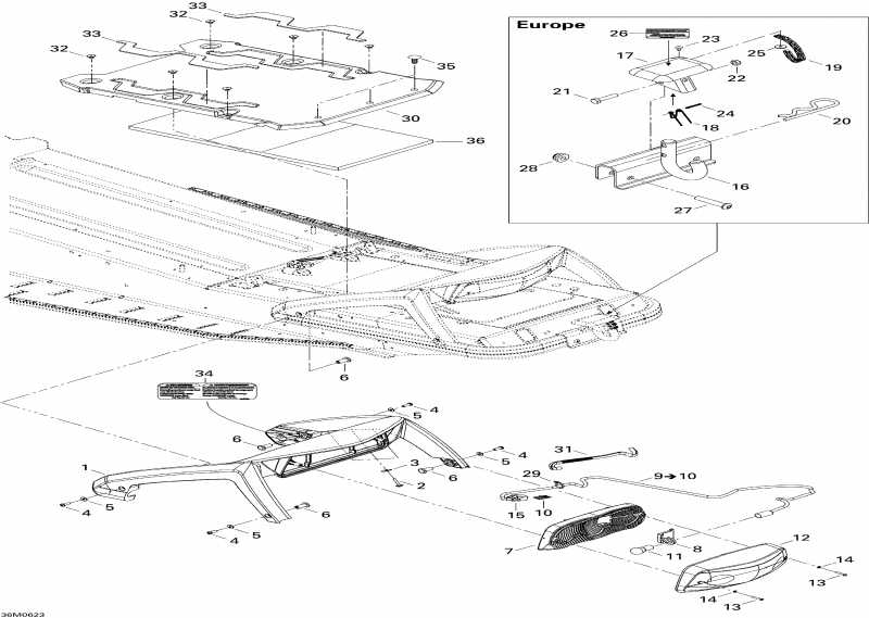 snowmobile BRP SkiDoo Summit 550F, 2006  - Luggage Rack