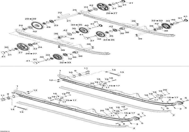 snowmobile Skidoo  Summit 600 HO SDI, Adrenaline, 2006 - Rear Suspension 600ho
