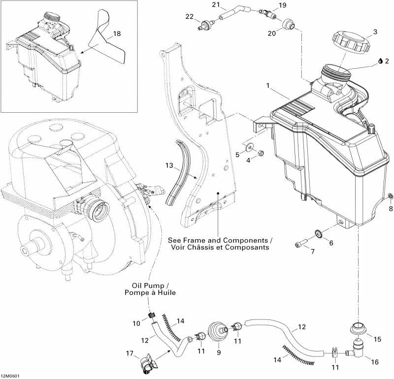 snowmobile Skidoo Tundra 300F, 2006 - Oil System