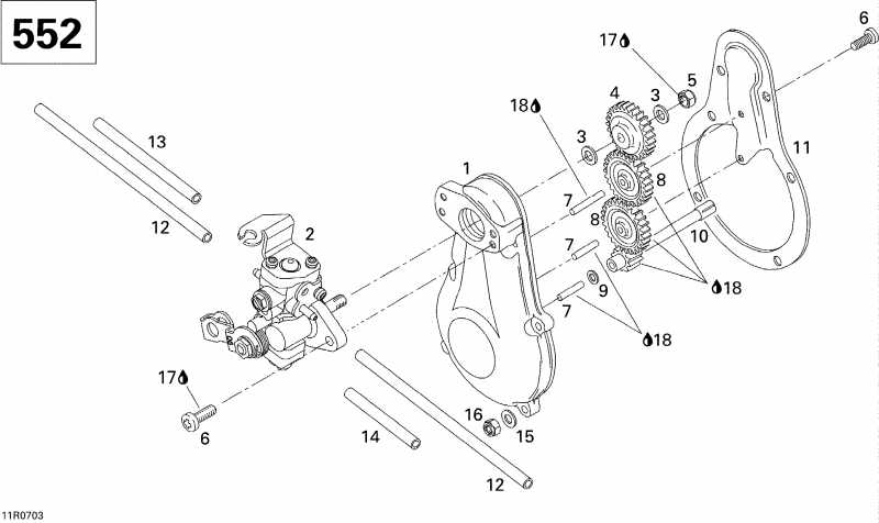  Ski-doo Expedition Sport 550F, 2007 - Oil Pump