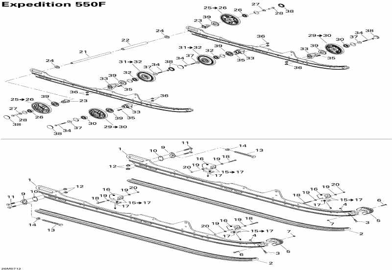 snowmobile  Expedition Sport 550F, 2007 ������ - Rear Suspension