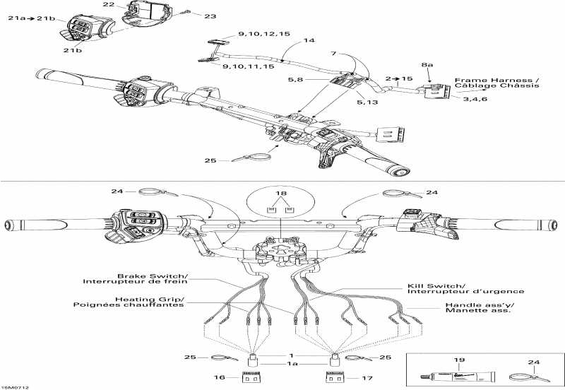 Skidoo Expedition Sport 550F, 2007 - Steering Wiring Harness