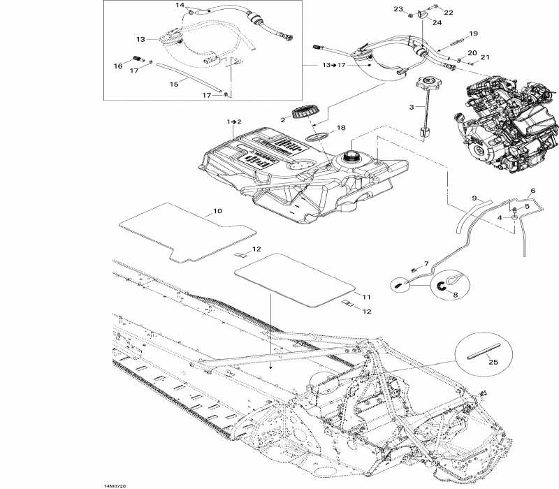 �������� BRP SkiDoo ����������� Expedition Sport V-800, 2007 - Fuel System