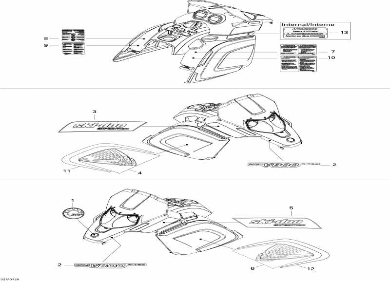 Skidoo  Expedition Sport V-800, 2007 - Decals