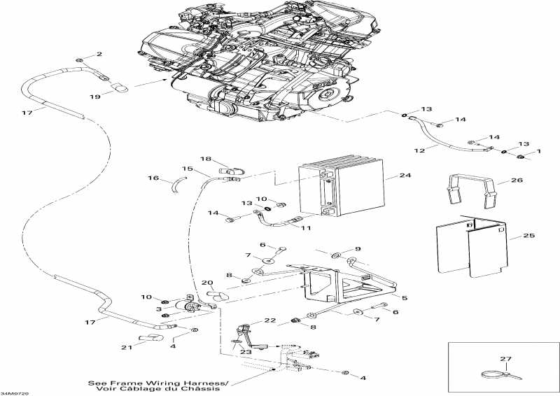  Skidoo Expedition Sport V-800, 2007  - Battery  