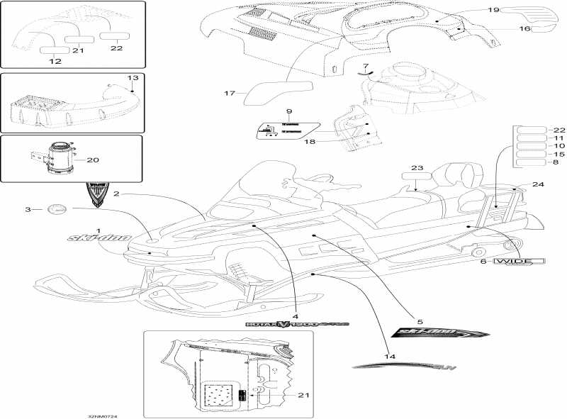  SkiDoo  Expedition TUV 1300 (Europe) , 2007 - Decals