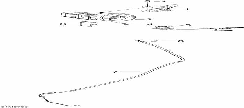  Skidoo  Expedition TUV V800, 2007 - Throttle Handle And Housing