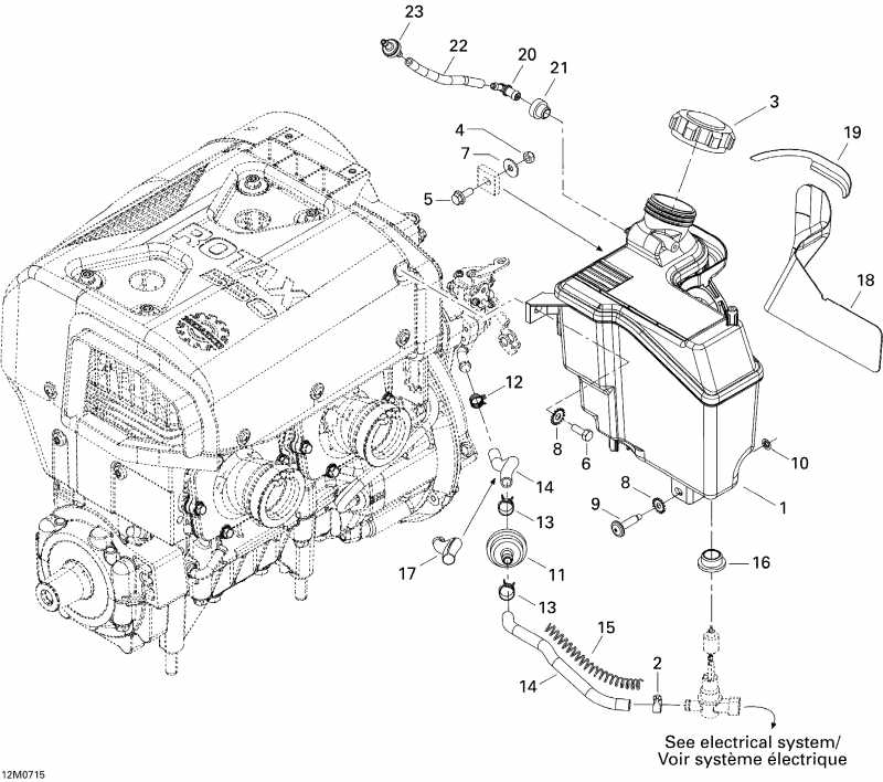�������� Skidoo ����������� Freestyle Park 550F, 2007 - Oil System