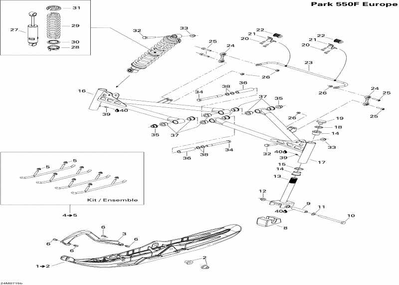  SKIDOO - Front Suspension And Ski Eur